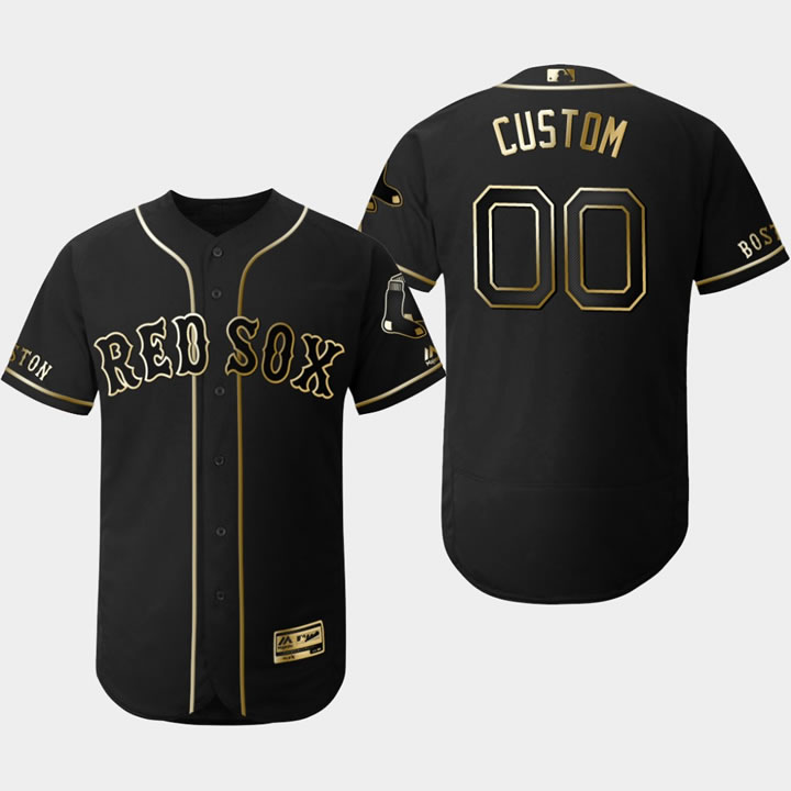 Red Sox Customized Black Gold Flexbase Jersey,We sell and wholesale Red Sox Customized Black Gold Flexbase Jersey on line form chian!